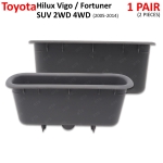 หลุมดึงประตู หลุมมือดึงในประตู ข้างซ้าย+ขวา 2 ชิ้น สีเทา สำหรับ Toyota KUN TGN Hilux Vigo Fortuner SUV 2WD 4WD ปี 2005-2014